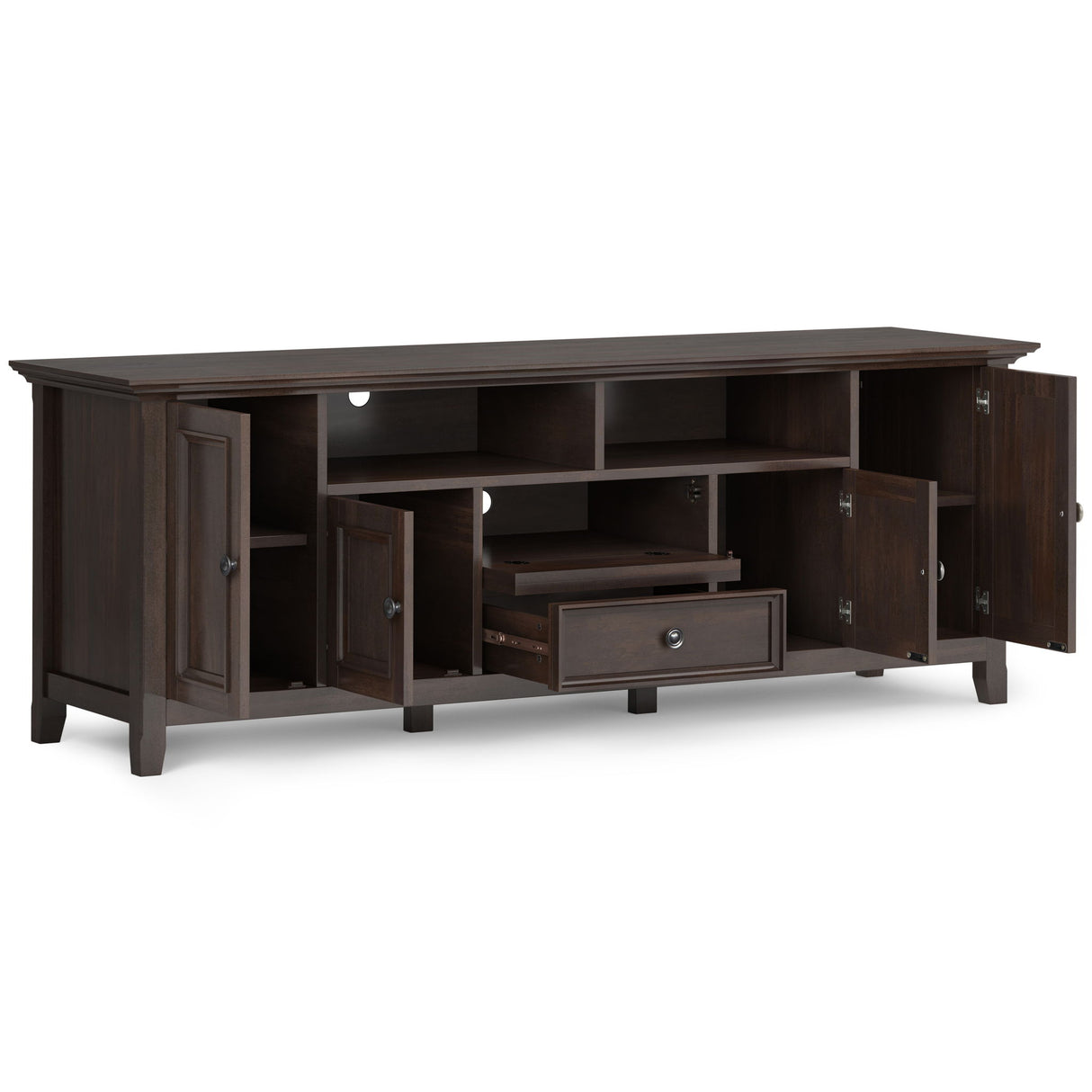 Amherst - Wide TV Media Stand by Simpli-Home | Bel Furniture