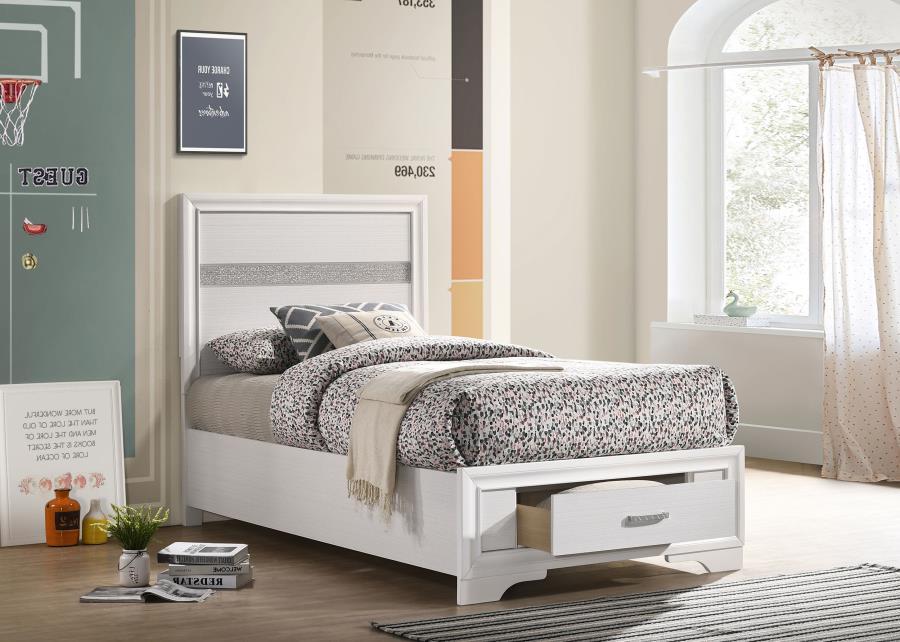 Miranda - Wood Storage Panel Bed by CoasterEveryday | Bel Furniture