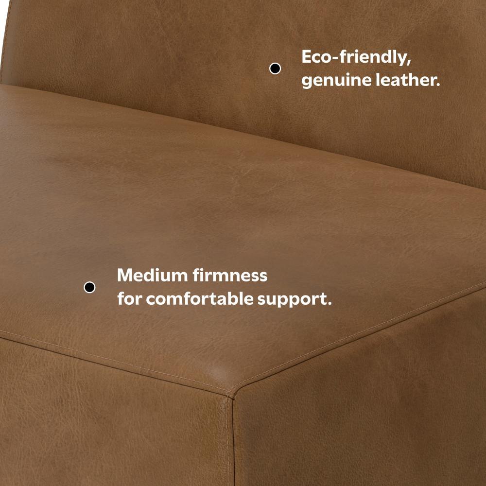 Rex - Center Sofa Module - Brown by Simpli-Home | Bel Furniture
