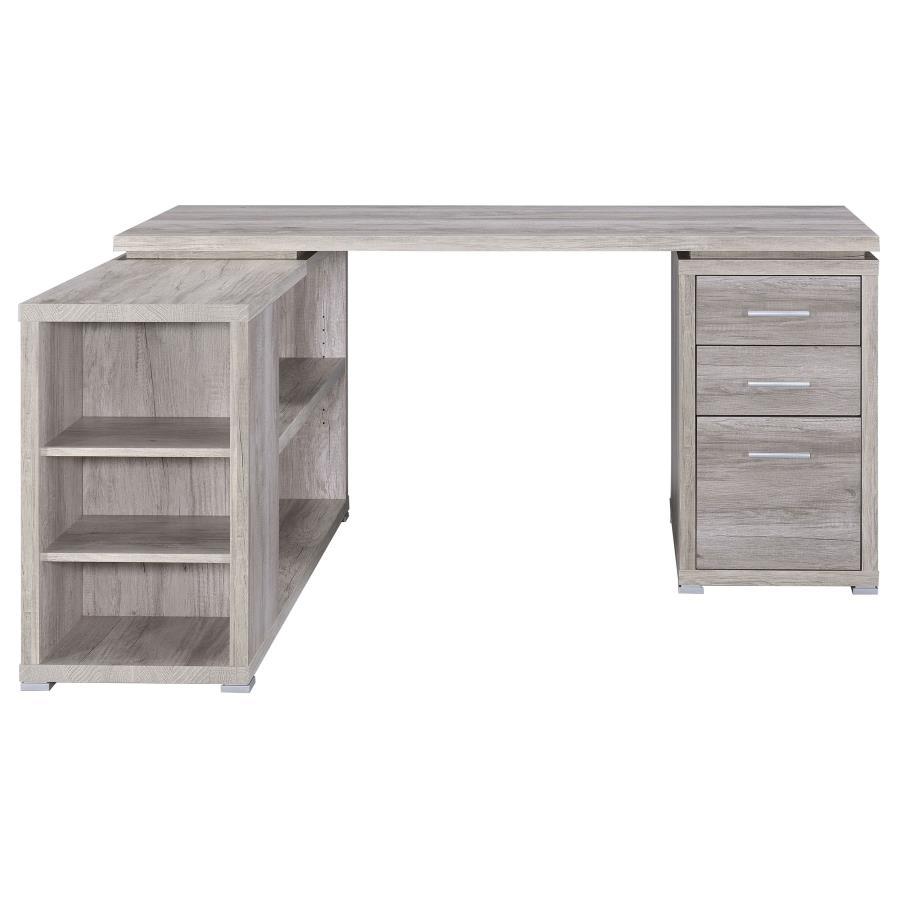 Yvette - 3-Drawer L-Shape Computer Desk by CoasterEveryday | Bel Furniture