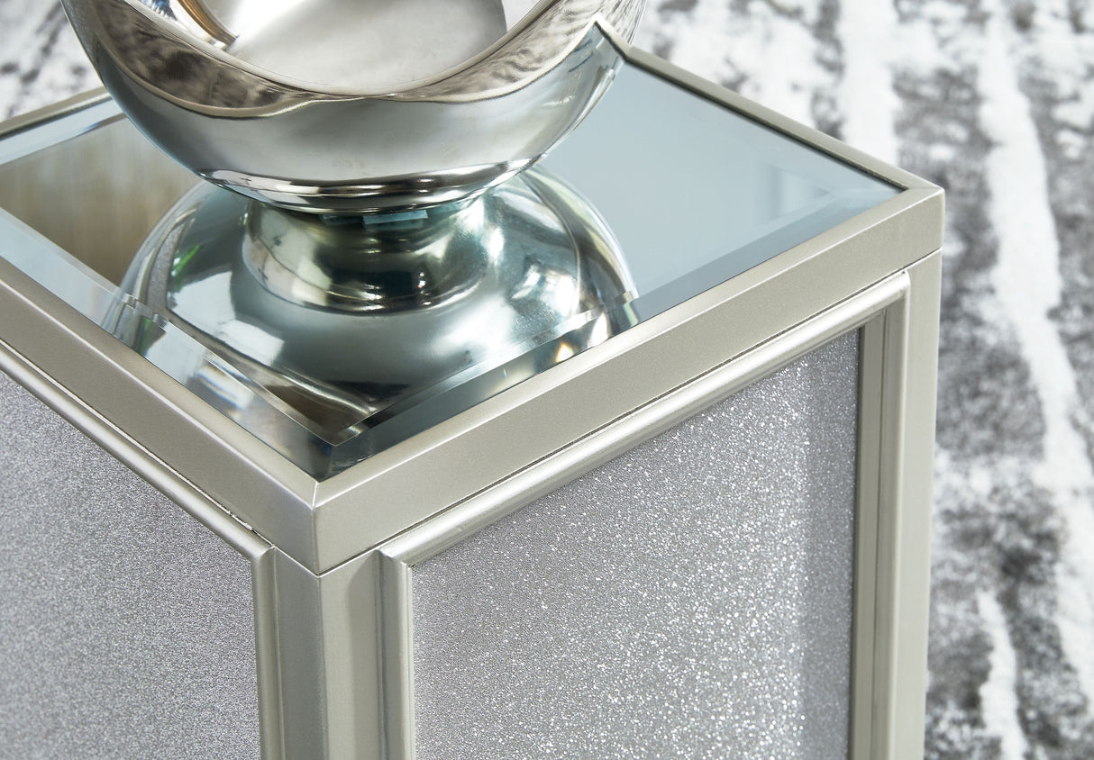 Traleena - Silver Finish - Nesting End Tables (Set of 2) by Signature Design by Ashley® | Bel Furniture