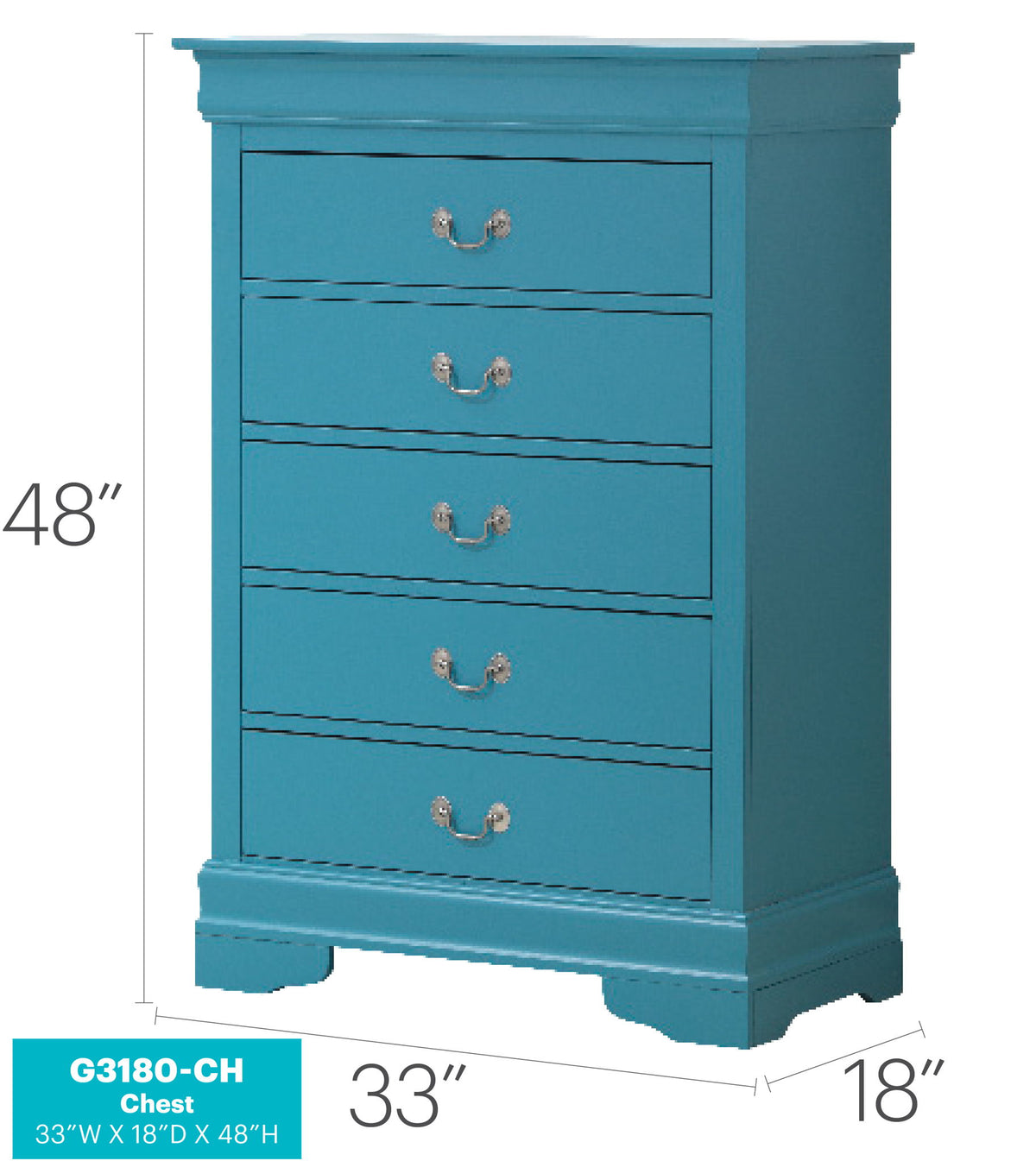 Louis Phillipe - Traditional Style Storage Chest Elegant