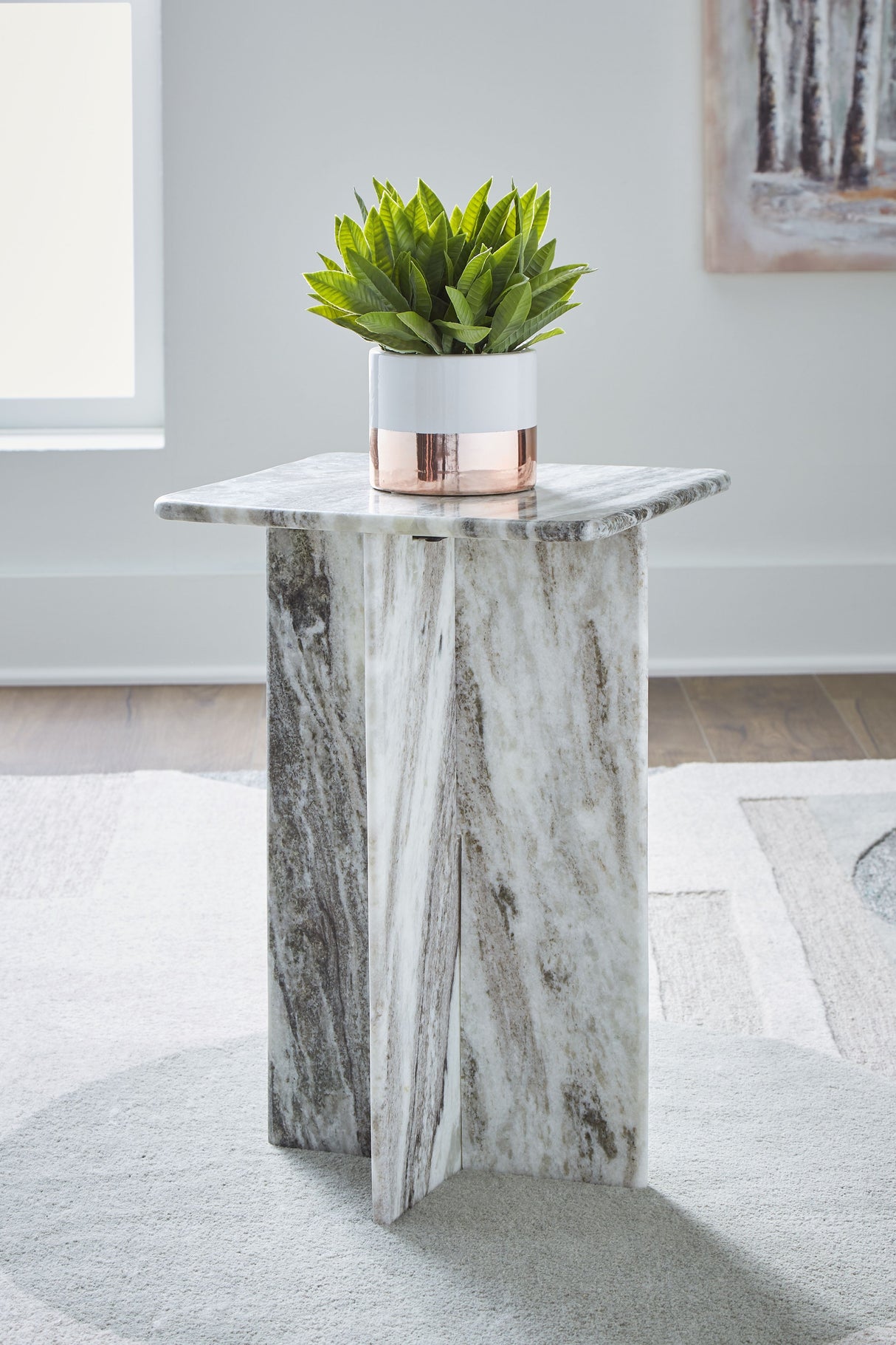 Keithwell - Gray - Square Accent Table by Signature Design by Ashley® | Bel Furniture