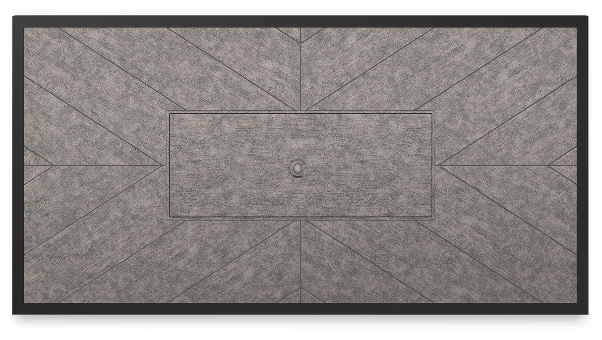 Beachcroft - Rectangular Fire Pit Table - Black / Light Gray