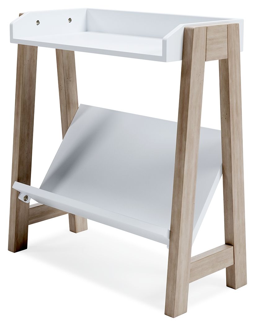 Blariden - White / Tan - Small Bookcase by Signature Design by Ashley® | Bel Furniture