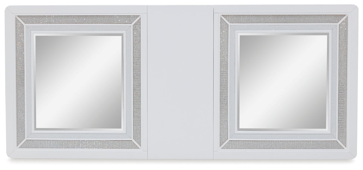 Chalanna - White - Rectangular Dining Room Extension Table by Signature Design by Ashley® | Bel Furniture