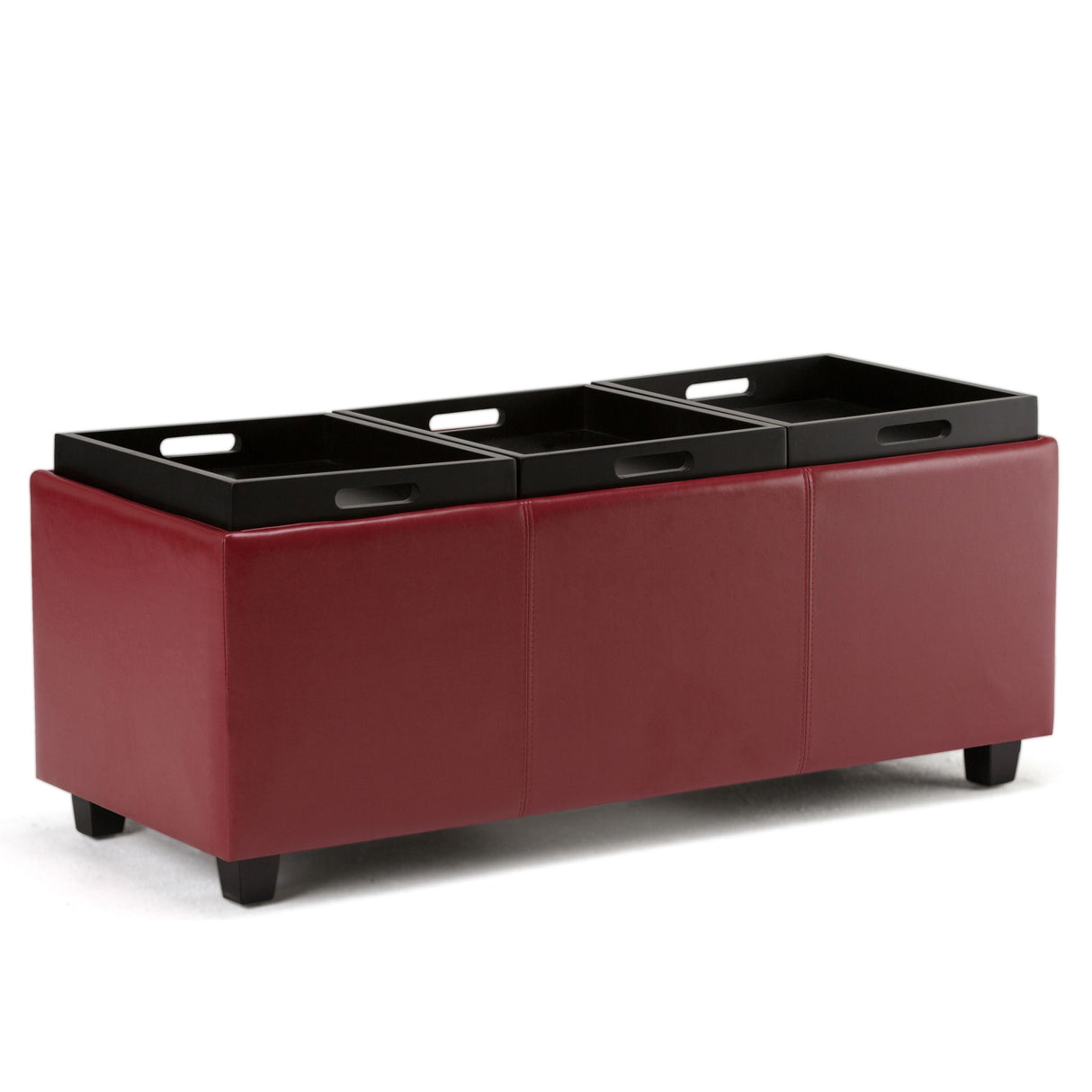 Avalon - Upholstered Storage Ottoman by Simpli-Home | Bel Furniture