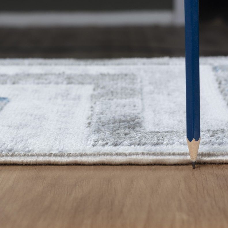 Nova - 2'7" X 7' Area Rug Polypropylene - White by Icona Home Decor | Bel Furniture