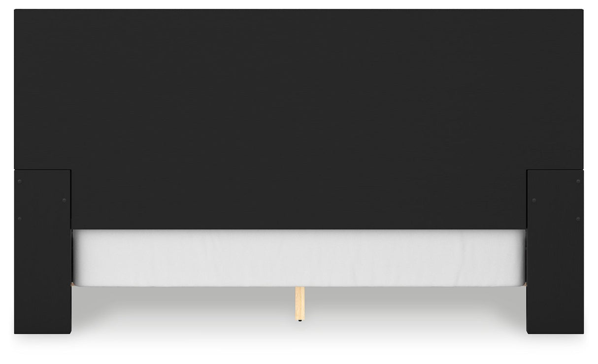 Londer - Black - King Panel Bed by Millennium® by Ashley | Bel Furniture