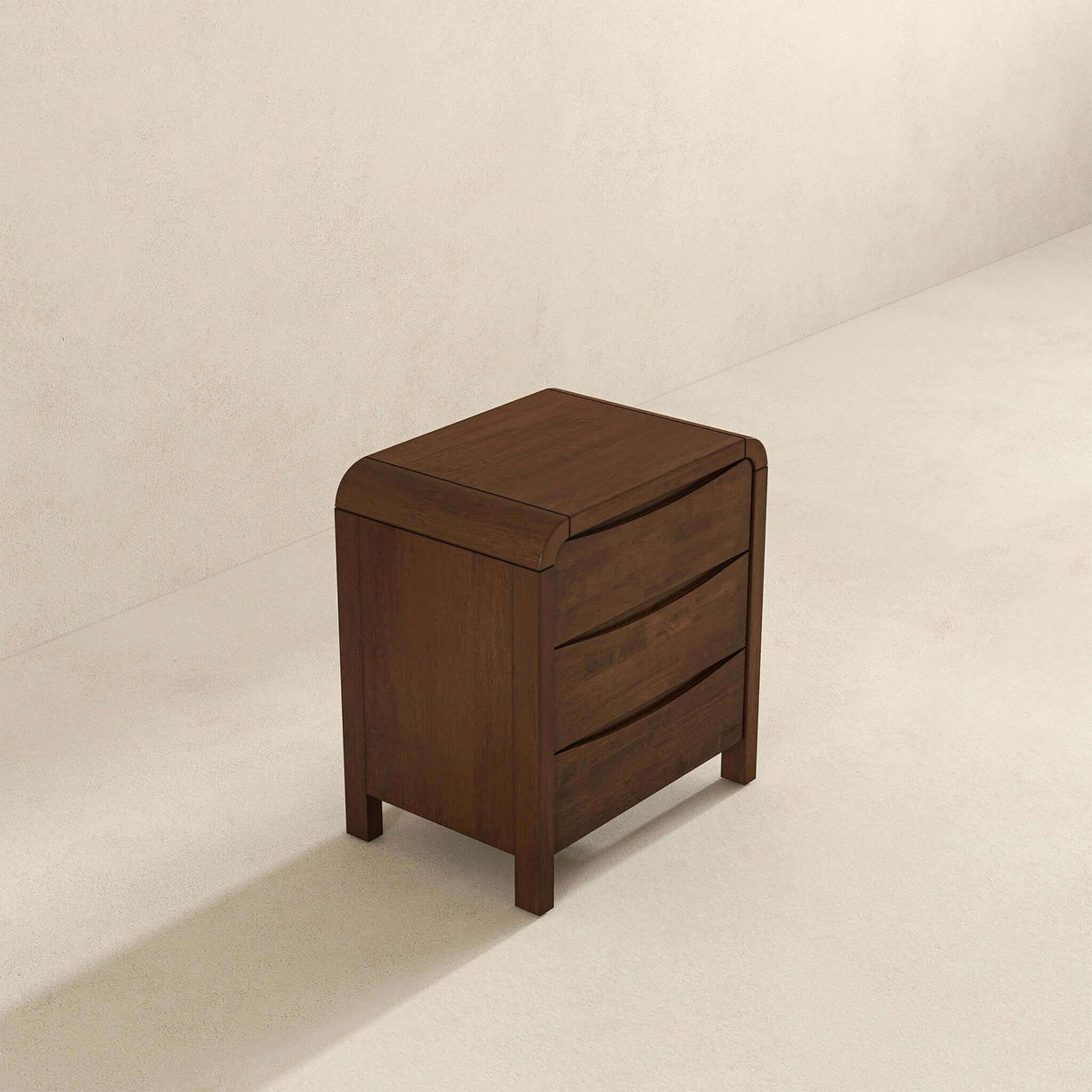 Lionel - Mid-Century Modern Nightstand 3 Drawer Bed Side Table - Brown by Ashcroft Furniture | Bel Furniture