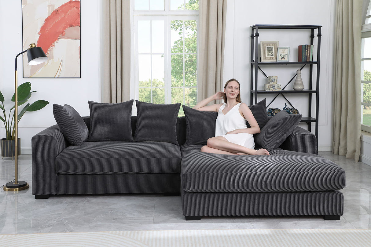 Naomi - 3 Piece Upholstered Sectional by Cynthia's Furniture | Bel Furniture