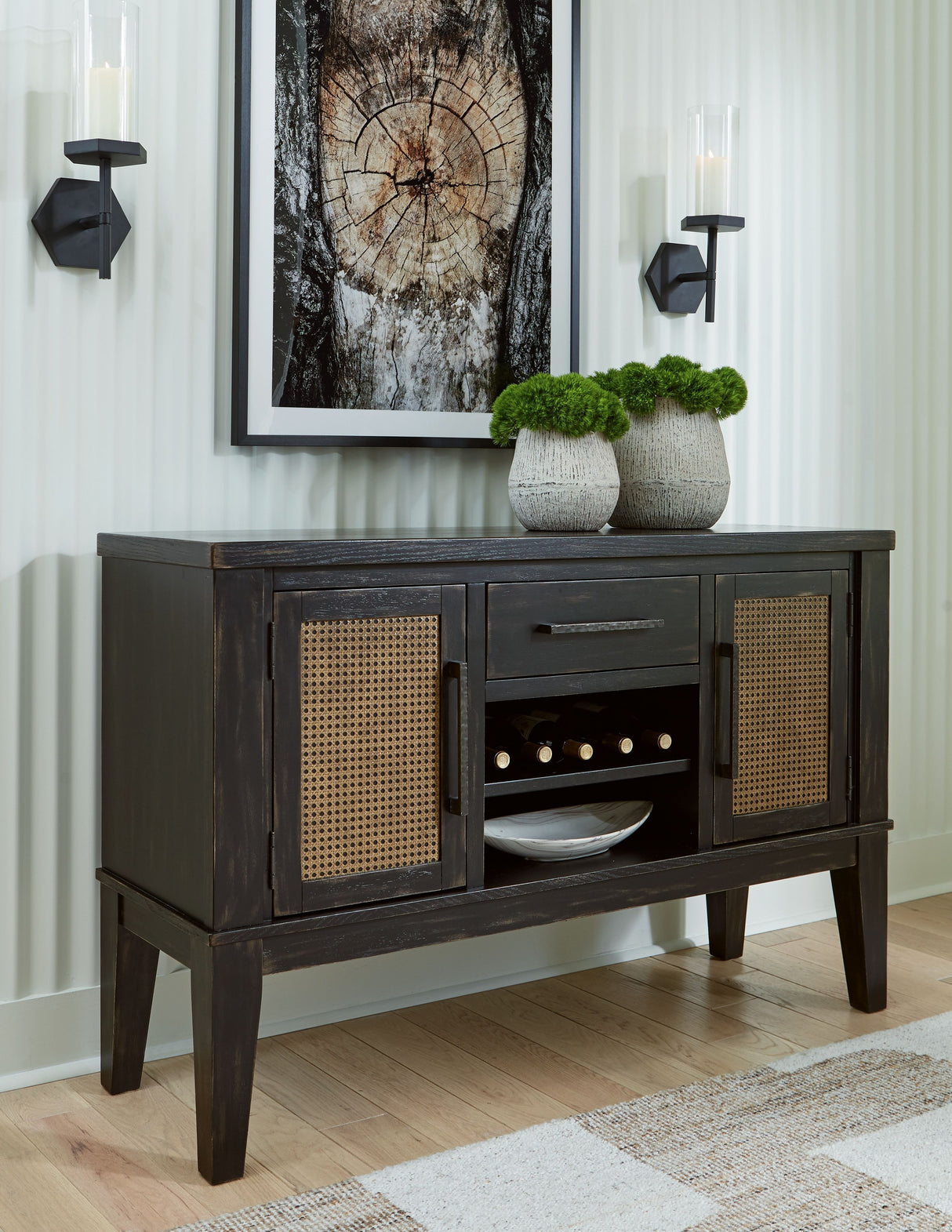 Galliden - Black - Dining Room Server by Signature Design by Ashley® | Bel Furniture