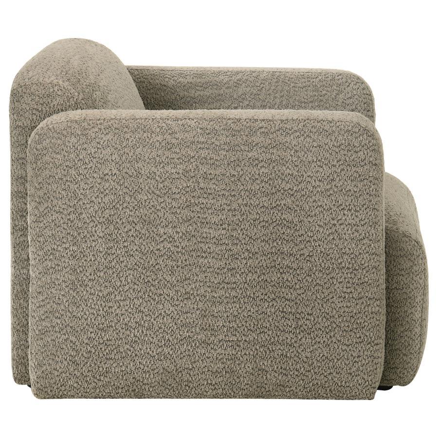 Dorset - Fabric Upholstered Round Track Arm Accent Chair