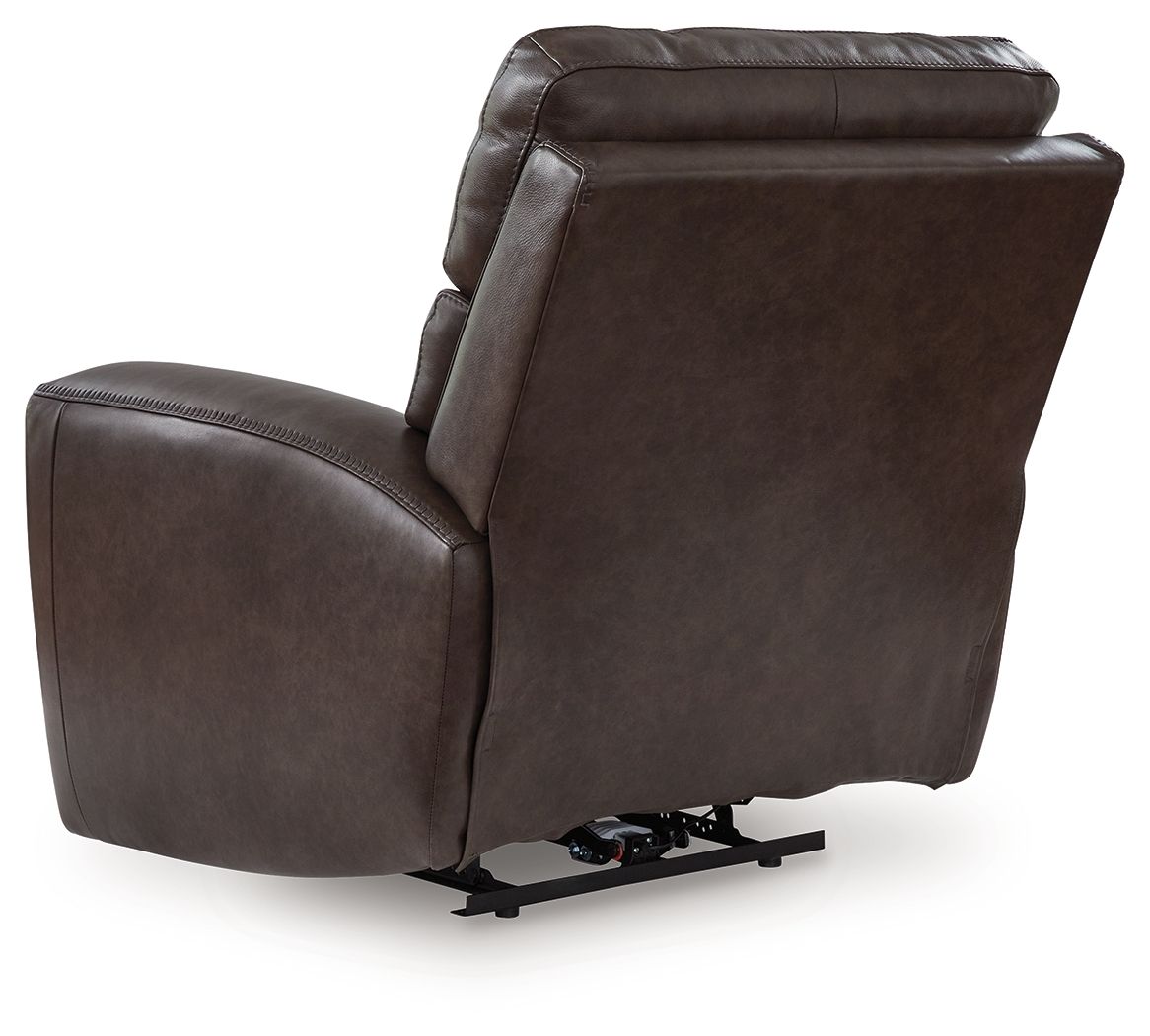 Crossplex - Smoke - Power Recliner / Adjustable Headrest by Signature Design by Ashley® | Bel Furniture