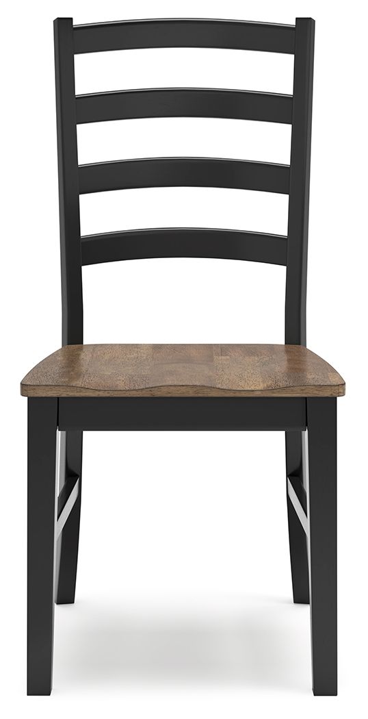 Wildenauer - Brown / Black - Dining Room Side Chair (Set of 2) by Signature Design by Ashley® | Bel Furniture