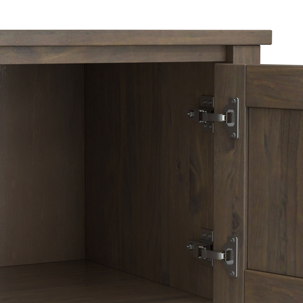 Ela - Console Table - Smoky Brown by Simpli-Home | Bel Furniture