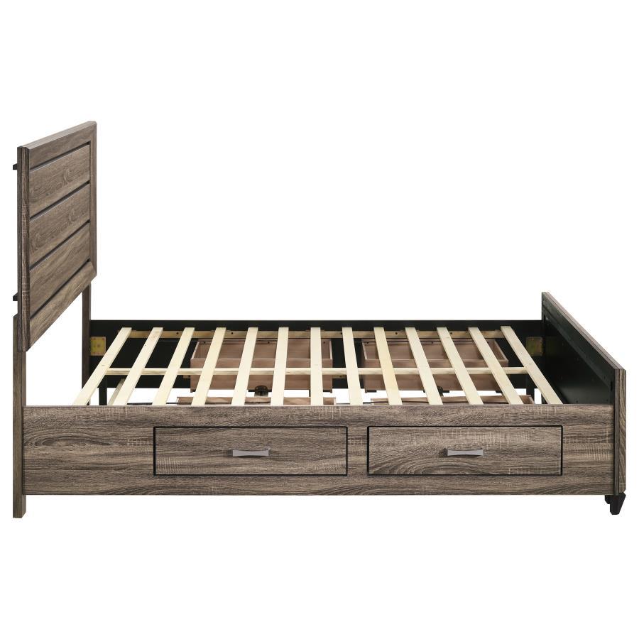 Kauffman - Wood Storage Panel Bed by CoasterEveryday | Bel Furniture