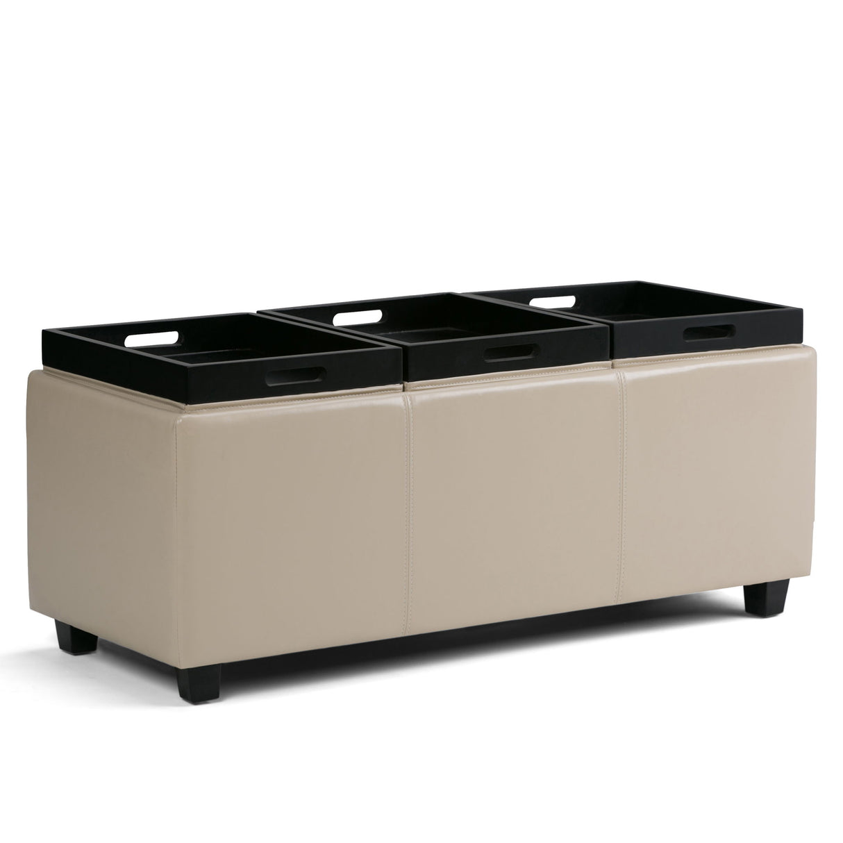 Avalon - Upholstered Storage Ottoman by Simpli-Home | Bel Furniture
