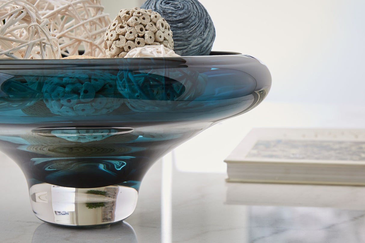 Vallborough - Teal Blue - Bowl by Signature Design by Ashley® | Bel Furniture