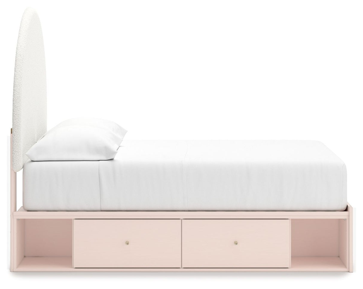 Wistenpine - Upholstered Panel Bed With Storage by Signature Design by Ashley® | Bel Furniture