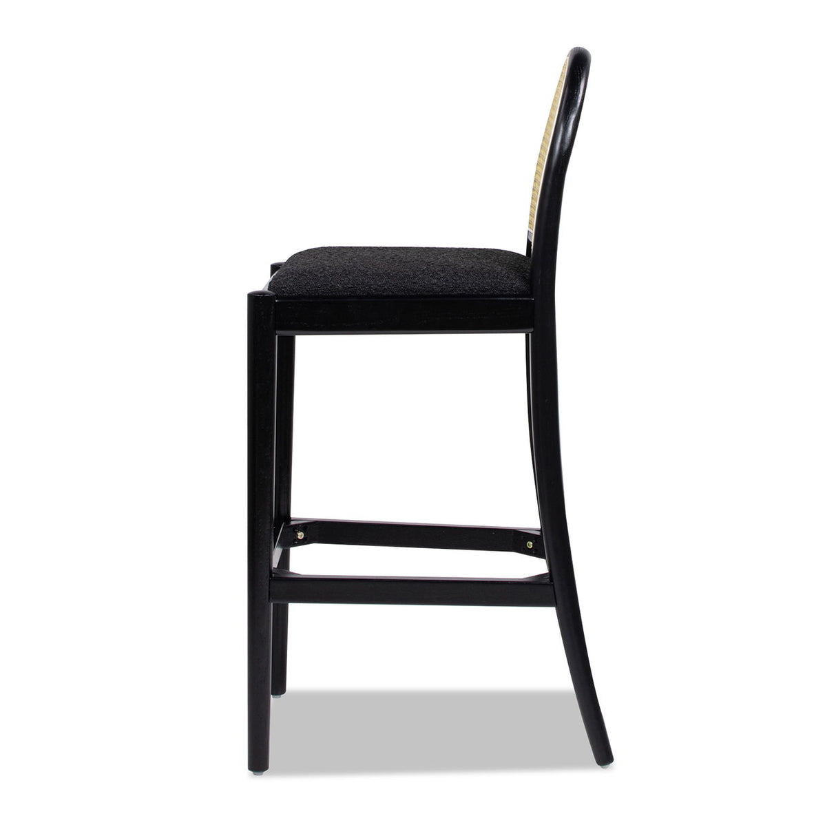 Panama - Curved Back Cane Bar Stool (Set of 2) by Jennifer Taylor Home | Bel Furniture