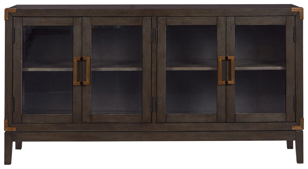 Burkhaus - Dark Brown - Dining Room Server by Signature Design by Ashley® | Bel Furniture
