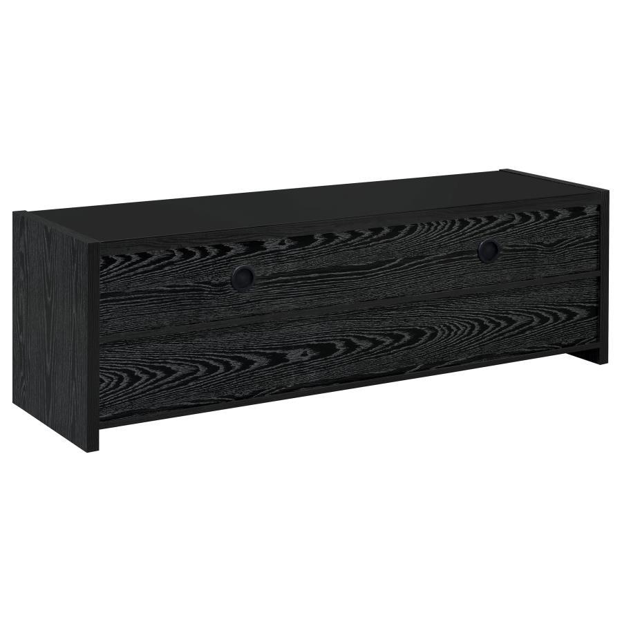 Alton - 3-drawer Black Oak TV Console by CoasterEssence | Bel Furniture