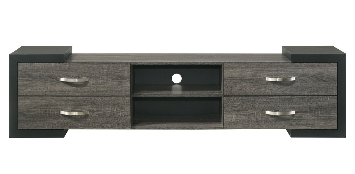 Brant - TV Stand - Dark Gray by Crown Mark | Bel Furniture