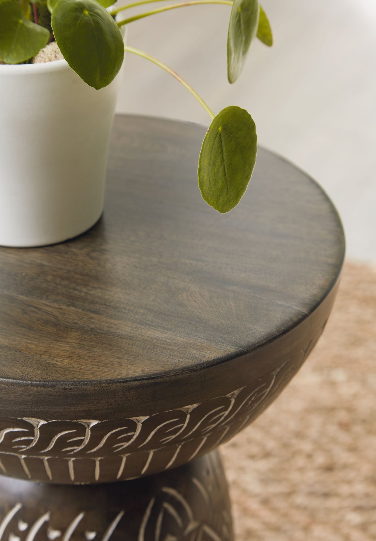 Hadcher - Cream / Brown - Accent Table by Signature Design by Ashley® | Bel Furniture