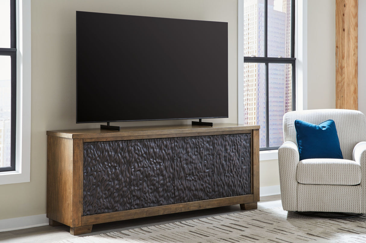 Rosswain - Warm Brown - Extra Large TV Stand by Signature Design by Ashley® | Bel Furniture