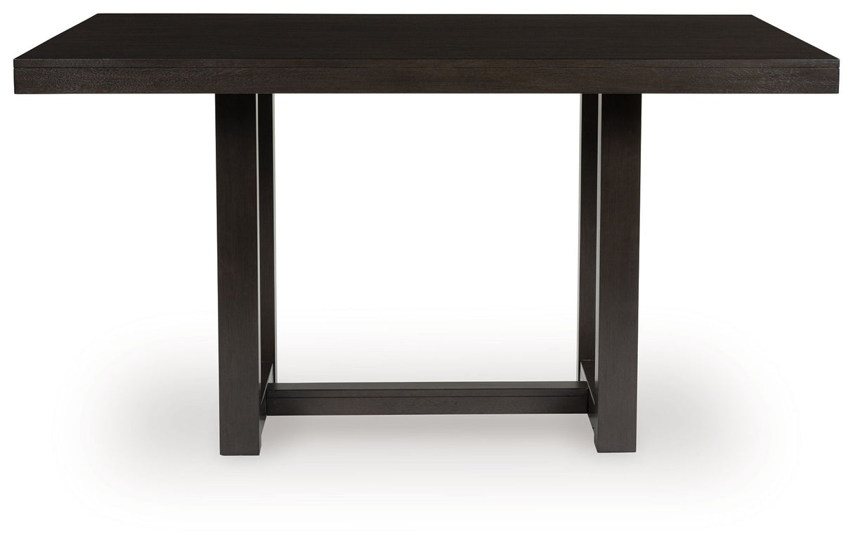 Neymorton - Dark Grayish Brown - Rectangular Dining Room Counter Table by Signature Design by Ashley® | Bel Furniture