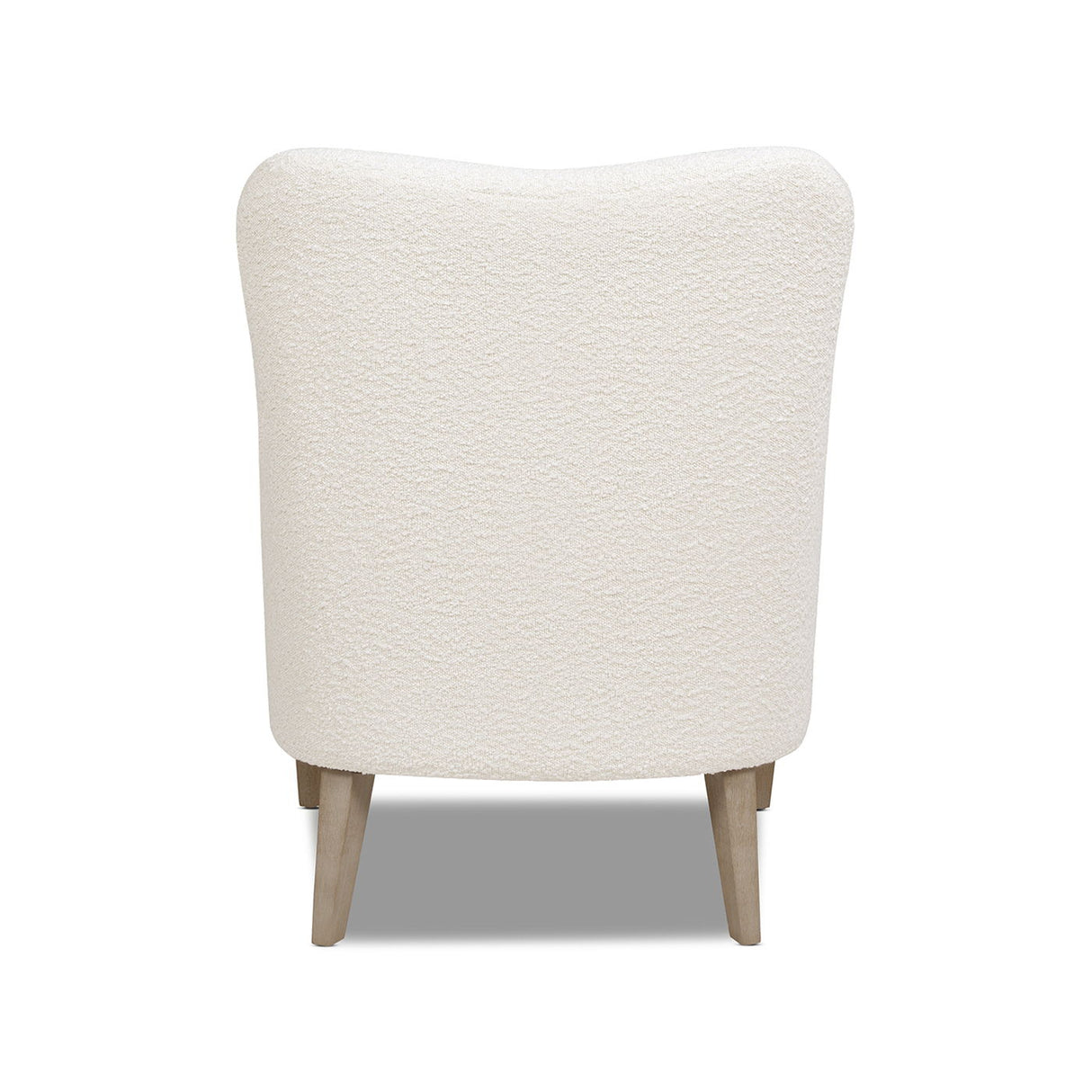 Nimbus - Curved Accent Chair - Ivory White by Jennifer Taylor Home | Bel Furniture