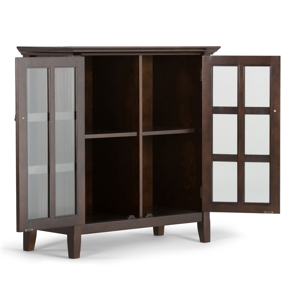 Acadian - Low Storage Cabinet - Brunette Brown by Simpli-Home | Bel Furniture