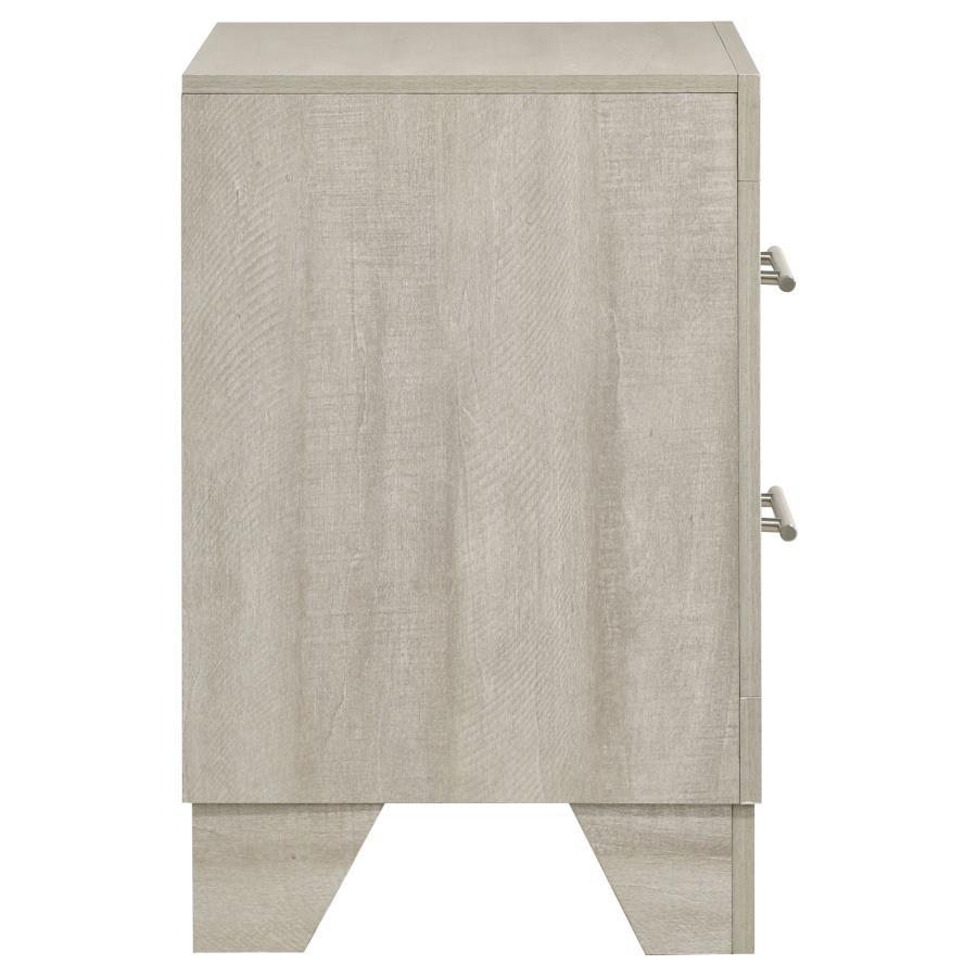 Trenton - 2-Drawer Nightstand Bedside Table - Rustic Cream by Coaster Fine Furniture | Bel Furniture