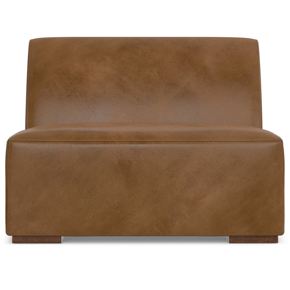 Rex - Center Sofa Module - Brown by Simpli-Home | Bel Furniture