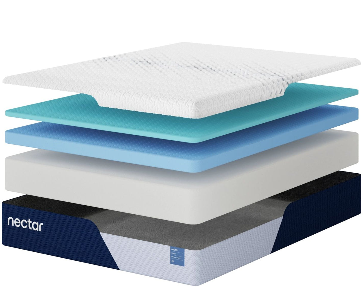 Nectar Classic Memory Foam 5.1 - Mattress by Nectar | Bel Furniture