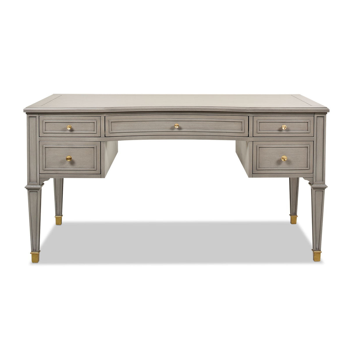 Dauphin - 5 Drawer Executive Desk by Jennifer Taylor Home | Bel Furniture
