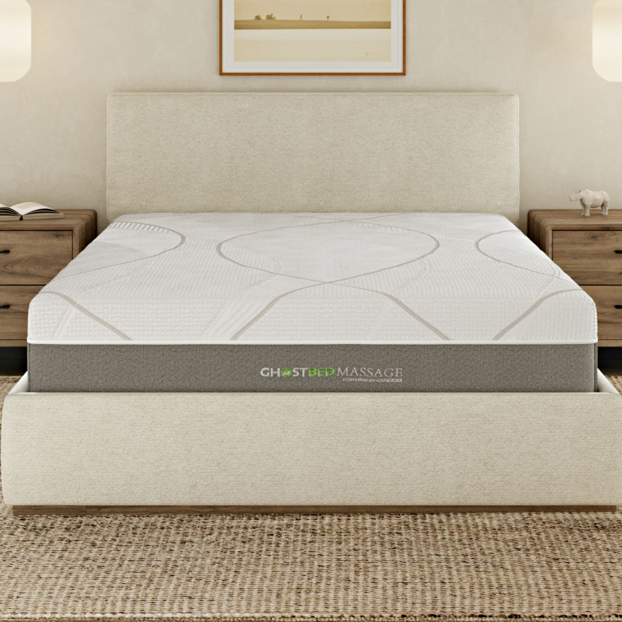 12" Profile Massage Mattress Hybrid by GhostBed | Bel Furniture