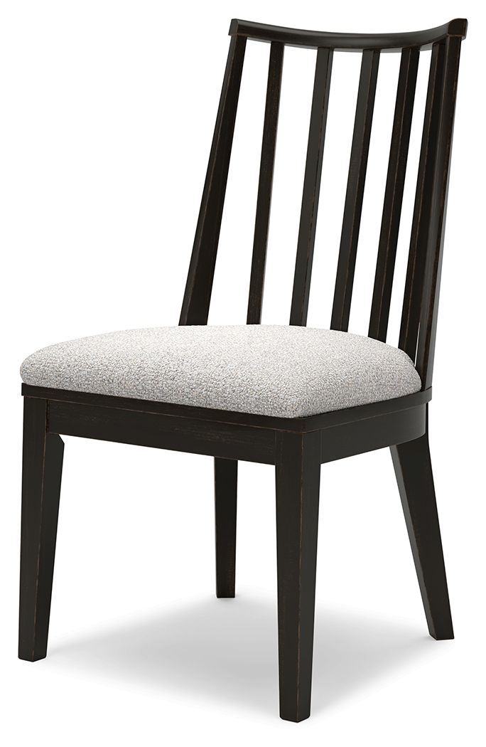 Galliden - Black - Dining Upholstered Side Chair (Set of 2) by Signature Design by Ashley® | Bel Furniture