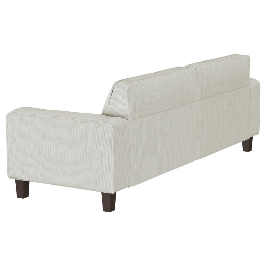 Deerhurst - Upholstered Track Arm Tufted Sofa - Greige by Coaster Fine Furniture | Bel Furniture
