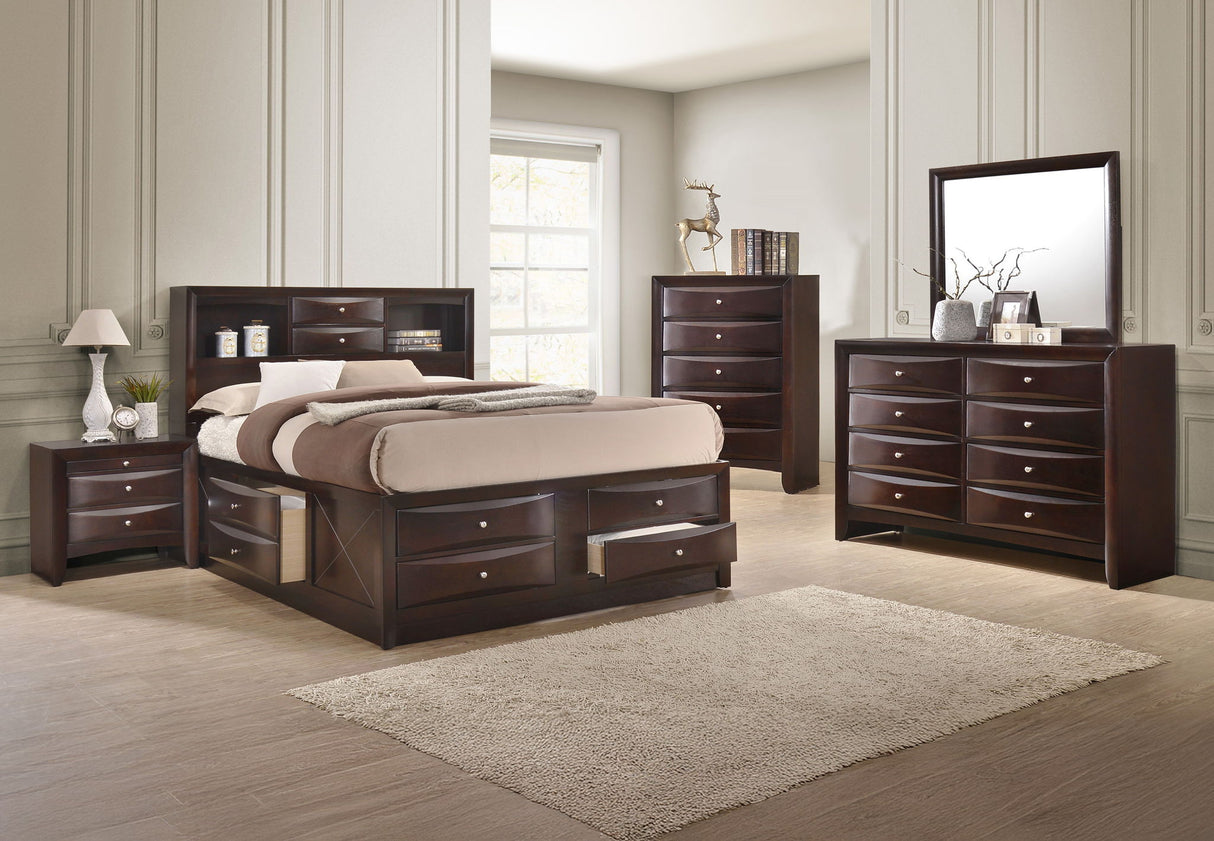 Emily - Bedroom Set Dark Brown by Crown Mark | Bel Furniture