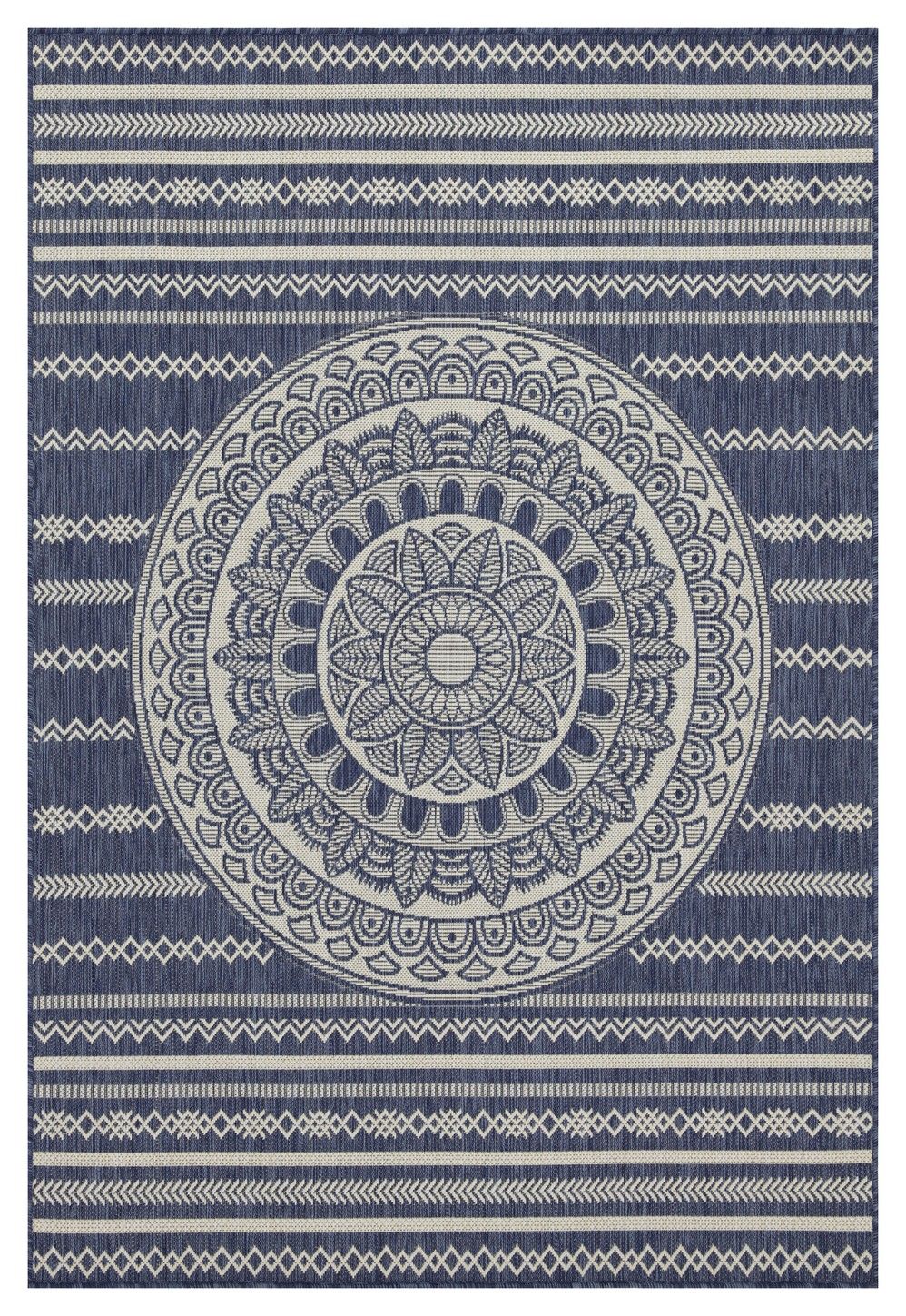 Sunshine - Indoor / Outdoor Area Rug - Polypropylene Blue 5' x 7' by Icona Home Decor | Bel Furniture