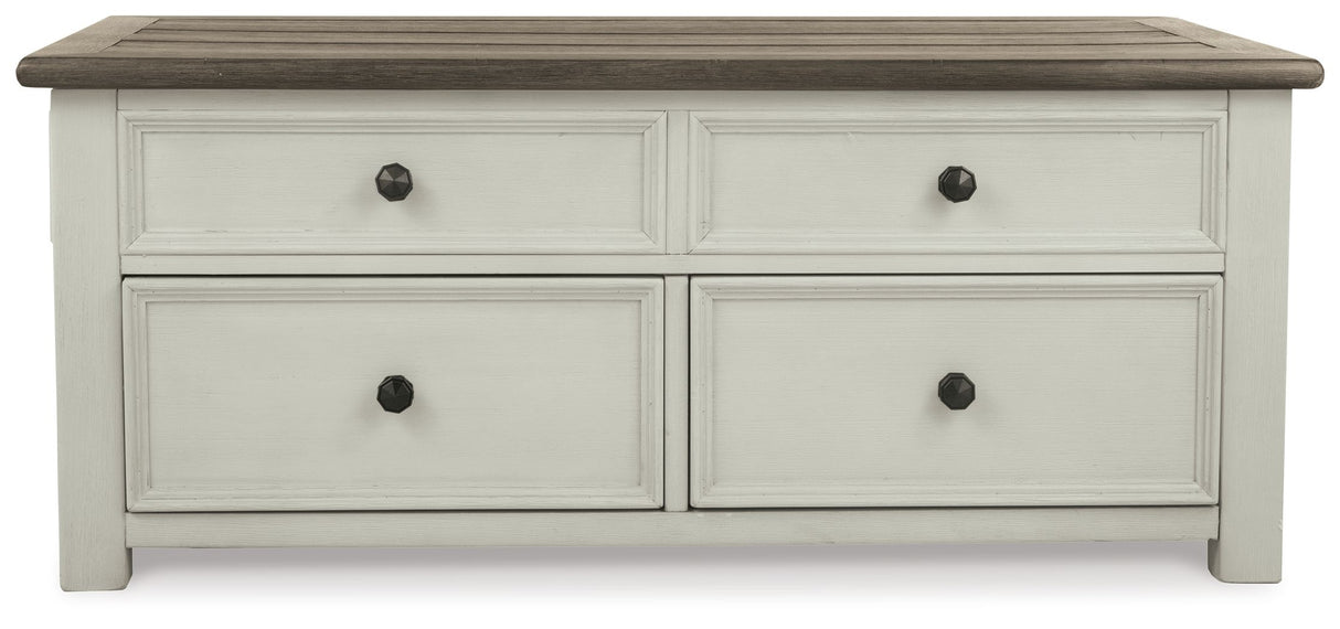 Bolanburg - White / Brown / Beige - Lift Top Cocktail Table by Signature Design by Ashley® | Bel Furniture