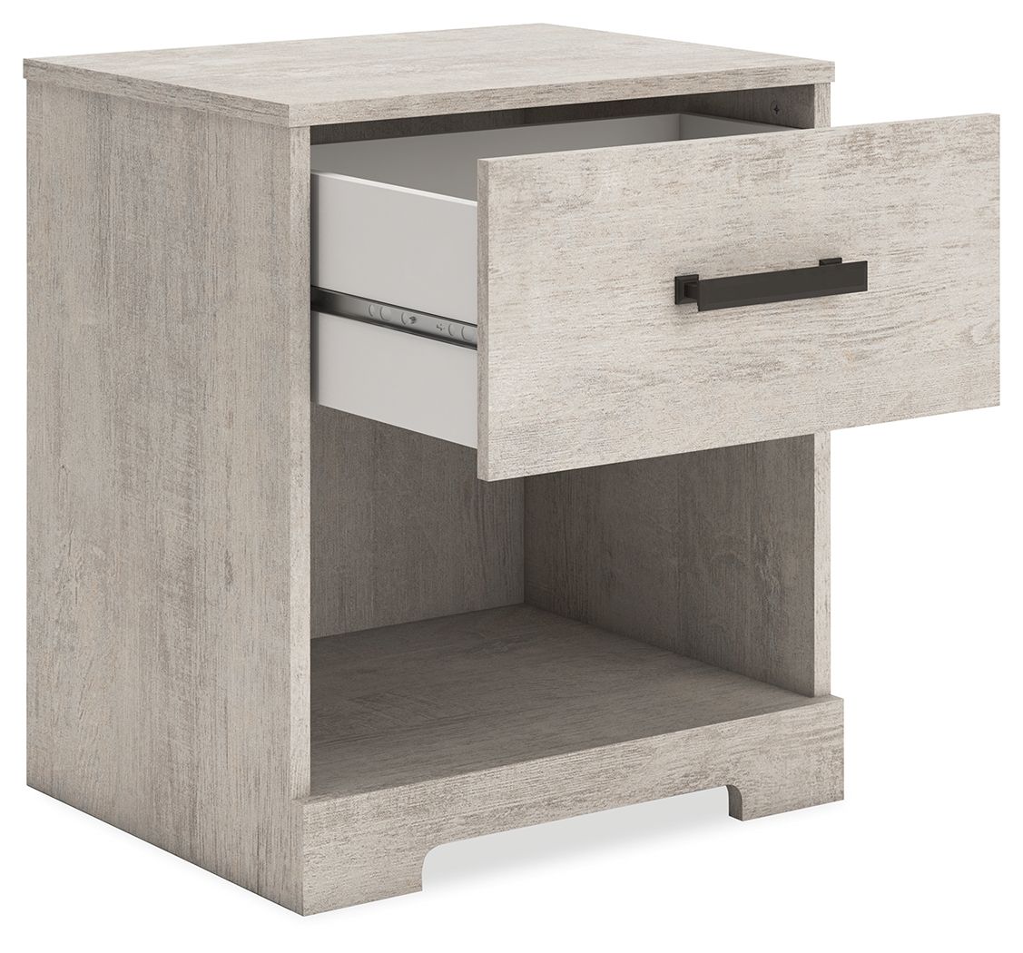 Shawburn - Whitewash - One Drawer Night Stand by Signature Design by Ashley® | Bel Furniture
