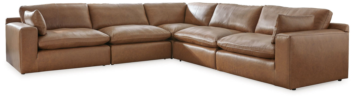 Emilia - Sectional Light Brown 5-Piece Sectional by Signature Design by Ashley® | Bel Furniture