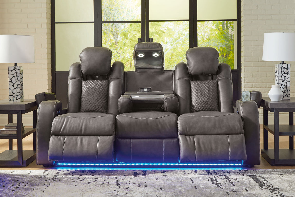 Fyne-dyme - Power Reclining Sofa With Adj Headrest by Signature Design by Ashley® | Bel Furniture