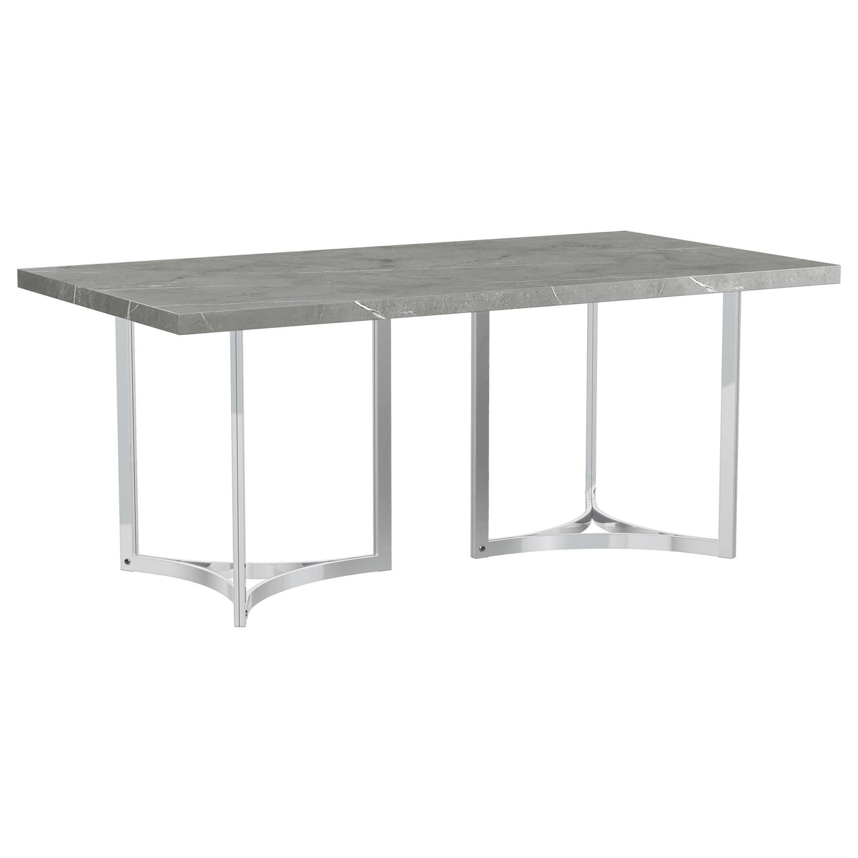 Sterling - Rectangular Dining Table - Gray by Coaster Fine Furniture | Bel Furniture