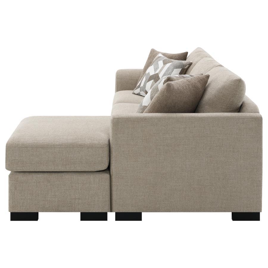 Storey - Upholstered Sleeper Sectional Chaise Sofa by CoasterEveryday | Bel Furniture