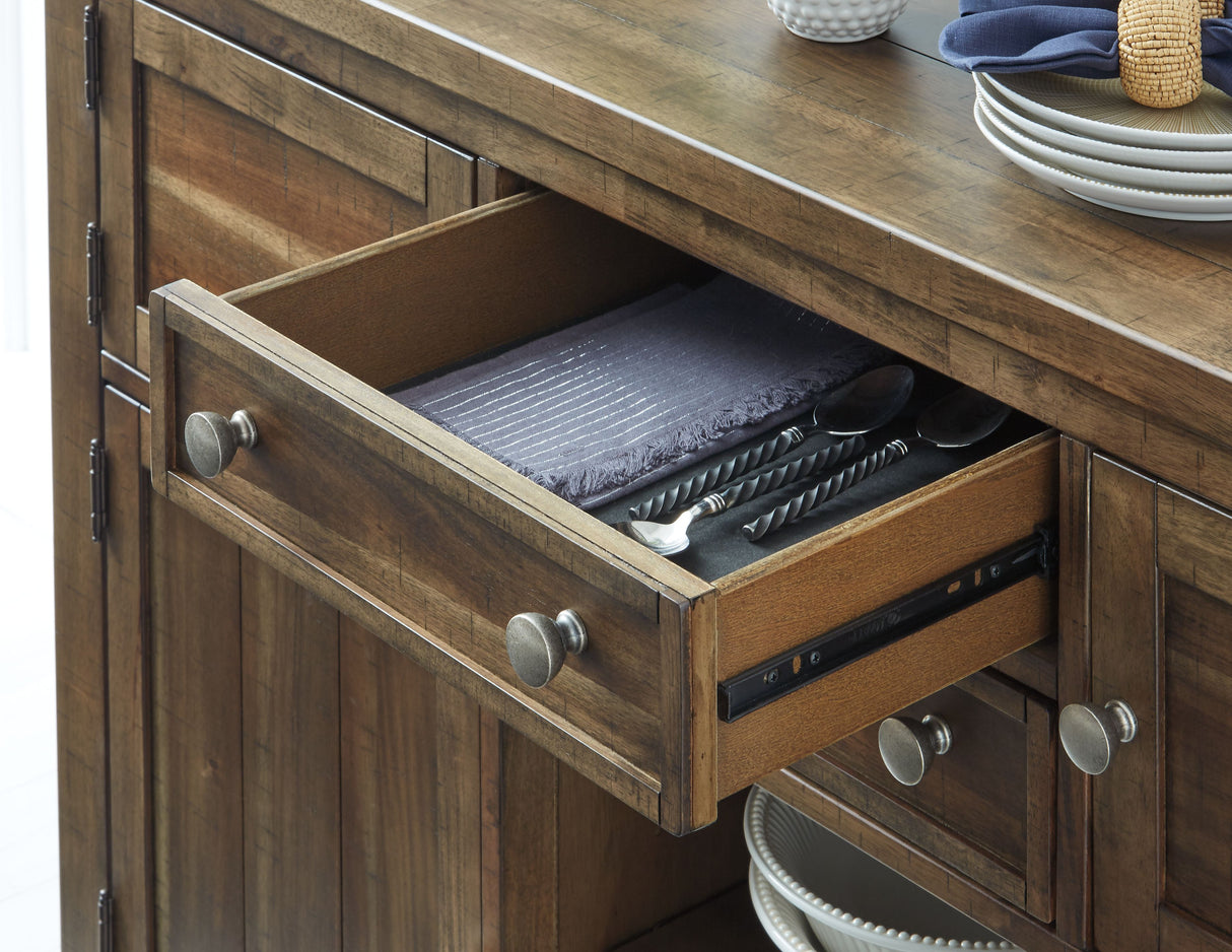 Moriville - Grayish Brown - Dining Room Server by Signature Design by Ashley® | Bel Furniture