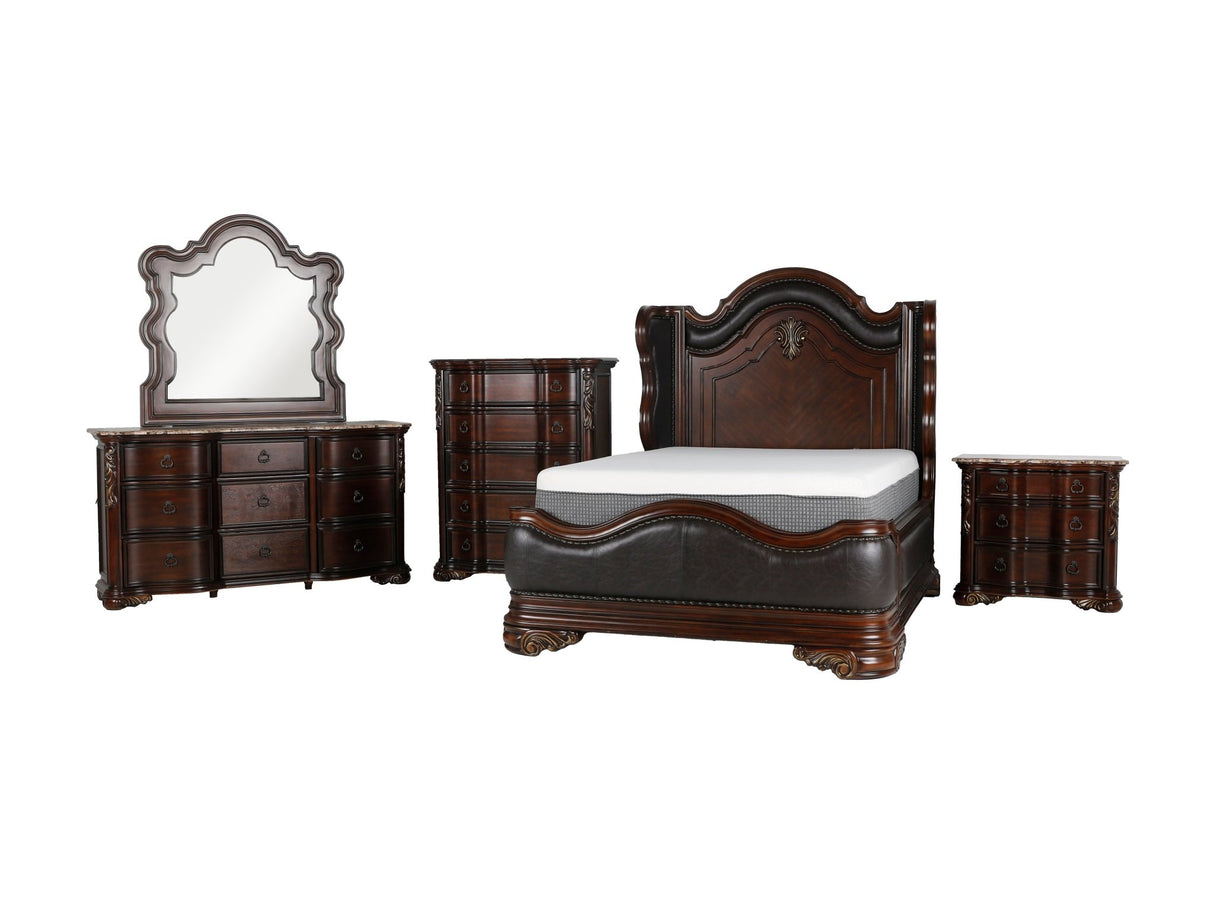 6 Piece Bedroom Set by Mollai Collections | Bel Furniture